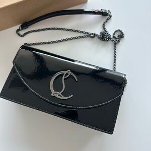 CHRISTIAN LOUBOUTIN Loubi54 leather clutch Authentic